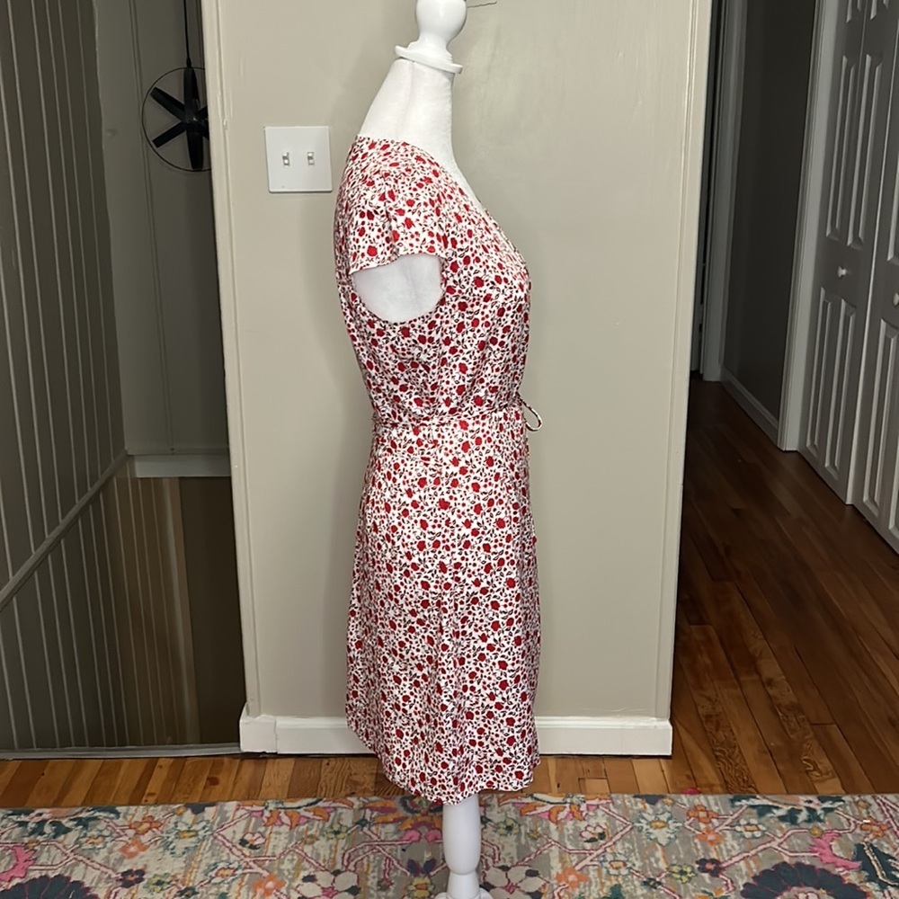 Reformation Brianne Eden Floral Wrap Mini Dress New Size Small - Picture 8 of 12